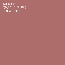 #AD6D6A - Coral Tree Color Image